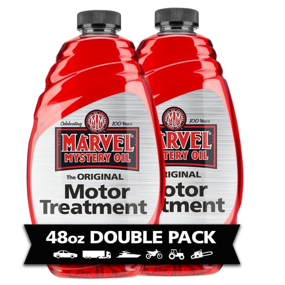 Marvel Mystery Oil 53436 Original Motor Treatment, Add to Fuel & Oil for Superior Cleaning, Removes and Prevents Sludge Build Up and Leaks, Extends Oil Change Intervals and Mileage, 48 oz. (Pack of
