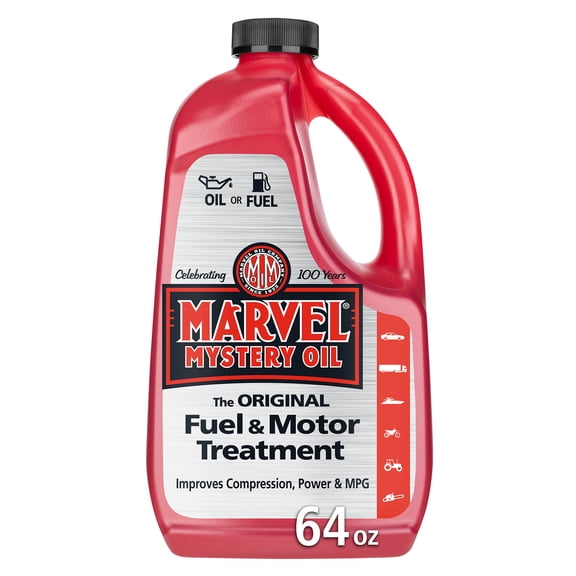 Marvel Mystery Oil - Automotive Additive Oil Enhancer and Fuel Treatment , 64 oz, Works with Vehicles with Gasoline and Diesel Engines