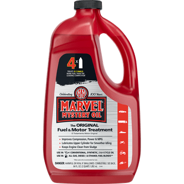 Marvel Mystery Oil - Automotive Additive Oil Enhancer and Fuel Treatment , 64 oz, Works with Vehicles with Gasoline and Diesel Engines