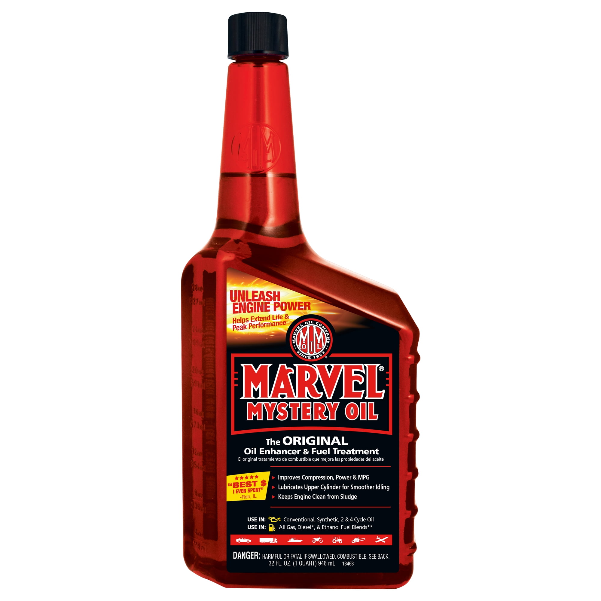 Marvel Mystery Oil Oil Enhancer and Fuel Treatment, 32 oz.