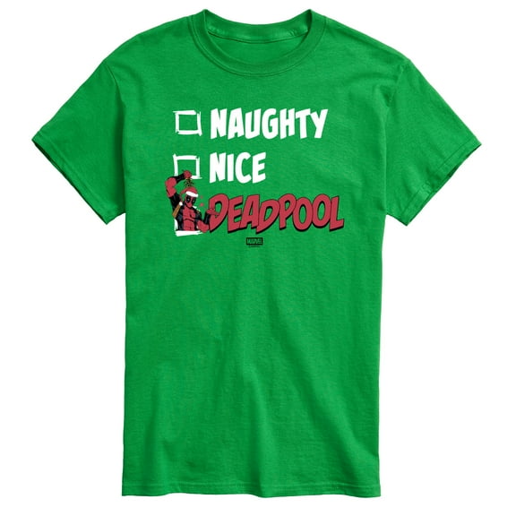 Marvel - Naughty Nice Deadpool - Men's Short Sleeve Graphic T-Shirt