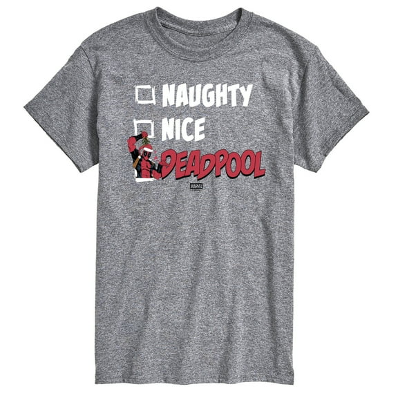 Marvel - Naughty Nice Deadpool - Men's Short Sleeve Graphic T-Shirt