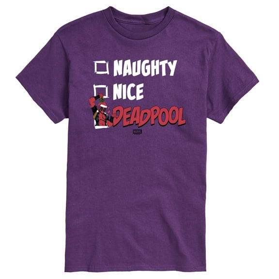 Marvel - Naughty Nice Deadpool - Men's Short Sleeve Graphic T-Shirt