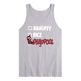 thumbnail image 1 of Marvel - Naughty Nice Deadpool - Men's Sleeveless Graphic Tank, 1 of 3