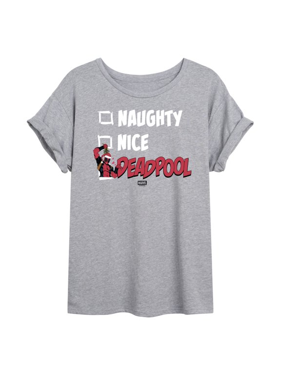 - Naughty Nice Deadpool Women's Relaxed Fit T-Shirt