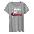 thumbnail image 1 of Marvel - Naughty Nice Deadpool - Women's Short Sleeve Graphic T-Shirt, 1 of 4