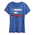 thumbnail image 1 of Marvel - Naughty Nice Deadpool - Women's Short Sleeve Graphic T-Shirt, 1 of 4