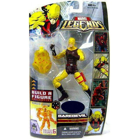 Marvel Nemesis Build a Figure Daredevil Action Figure (Yellow & Brown Suit)
