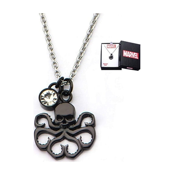Marvel Outlander Gear Hydra Logo Stainless Steel Pendant Necklace with Gift Box