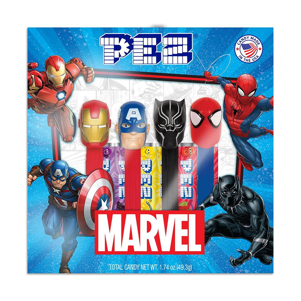 Goodies, PEZ Distributeur et sa recharge MARVEL Avengers (Confiseries,  Goodies, Marvel)