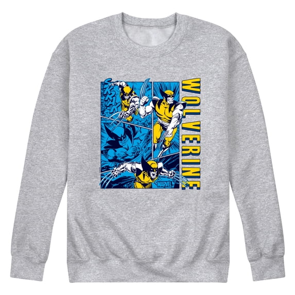 Marvel - Panels Wolverine - Men's Crew Fleece Sweatshirt