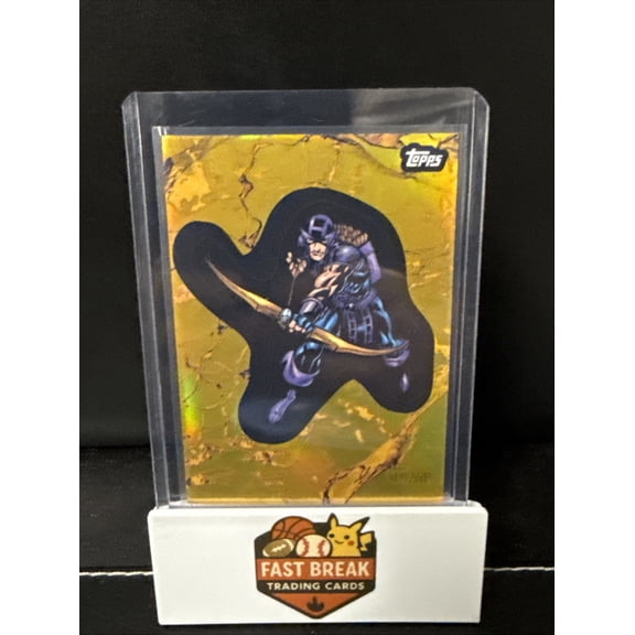1975 Topps Marvel Gold Parallel Hawkeye Auto Serial Numbered Trading Card