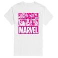 thumbnail image 1 of Marvel - Pink Character Valentine Characters - Men's Short Sleeve Graphic T-Shirt, 1 of 4