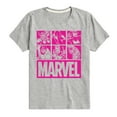 thumbnail image 1 of Marvel - Pink Character Valentine Characters - Toddler And Youth Short Sleeve Graphic T-Shirt, 1 of 5