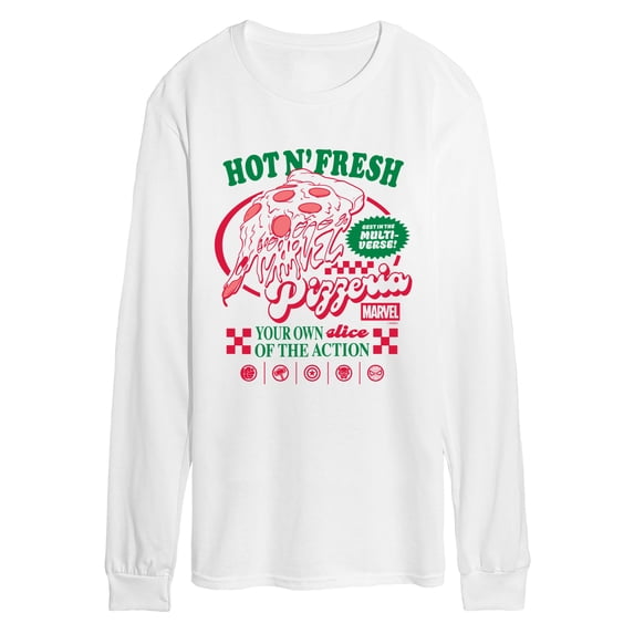 Marvel - Pizzeria - Men's Long Sleeve Graphic T-Shirt