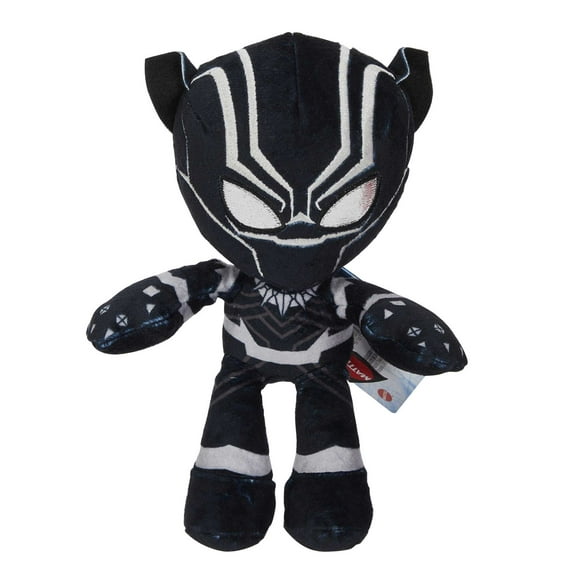 Marvel Plush Character Figure, 8-inch Black Panther Super Hero Soft Doll for Ages 3 Years Old & up