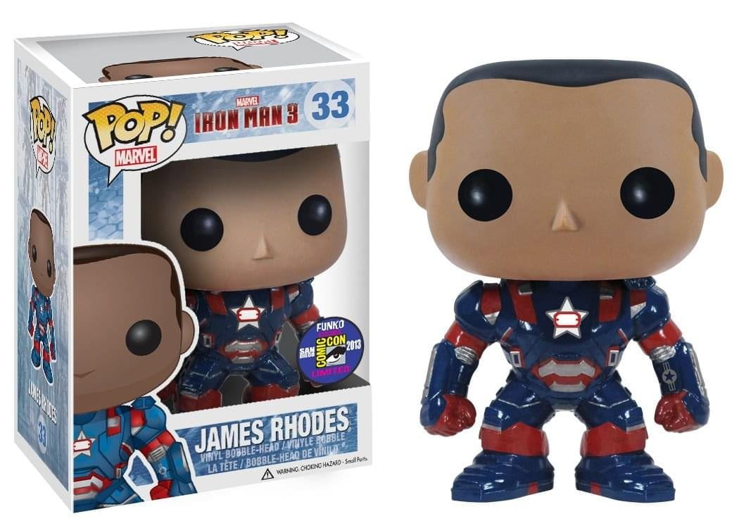 Marvel Pop Vinyl: Iron Man 3 Movie James Rhodes SDCC 2013 Exclusive Chase -  Walmart.com