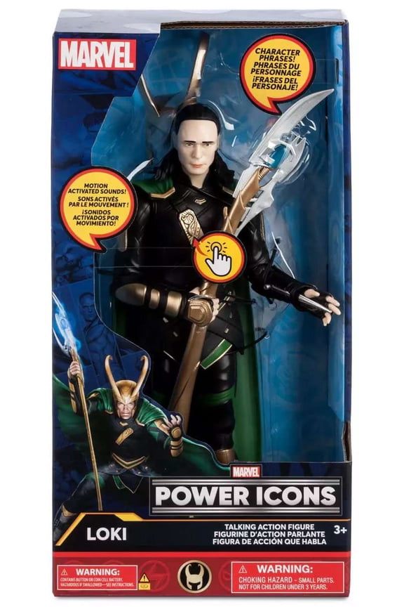 Marvel Power Icons Loki Action Figure with Sound