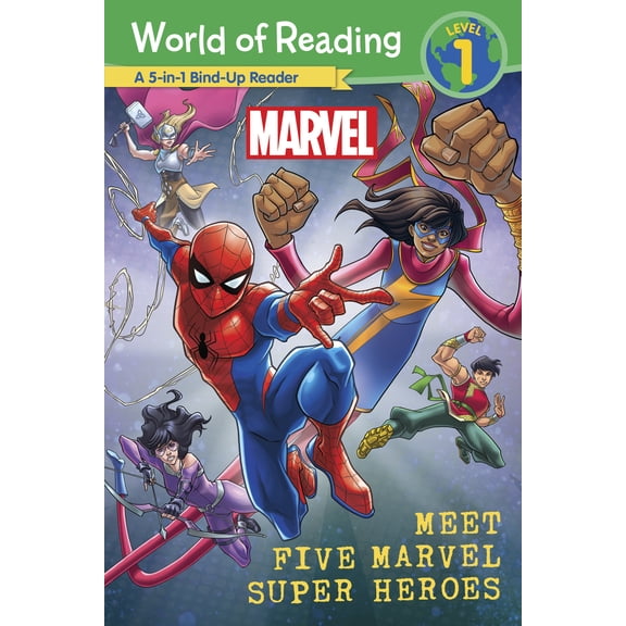 World of Reading: Meet Five Marvel Super Heroes (Paperback)