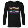 thumbnail image 1 of Marvel Pride Flag Logo Colors of the Rainbow - Long Sleeve T-Shirt for Men - Customized-Black, 1 of 5