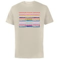 thumbnail image 1 of Marvel Pride Flag Logo Colors of the Rainbow - Short Sleeve Cotton T-Shirt for Adults - Customized-Natural, 1 of 5