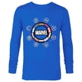 thumbnail image 1 of Marvel Pride Flag Rainbow Circle Logo Proud Heroes Symbols - Long Sleeve T-Shirt for Men - Customized-Navy, 1 of 5
