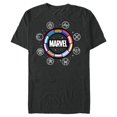 thumbnail image 1 of Marvel Pride Flag Rainbow Circle Logo Proud Heroes Symbols - Short Sleeve Blended T-Shirt for Adults - Customized-Dark Heather, 1 of 5