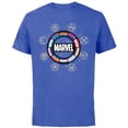 thumbnail image 1 of Marvel Pride Flag Rainbow Circle Logo Proud Heroes Symbols - Short Sleeve Cotton T-Shirt for Adults - Customized-Royal Heather, 1 of 5