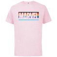 thumbnail image 1 of Marvel Pride Inclusive Rainbow Colors Logo - Short Sleeve Cotton T-Shirt for Adults - Customized-Soft Pink, 1 of 5