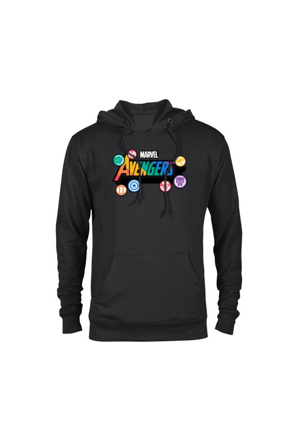 Pride Rainbow Avengers Logo Proud Heroes Stickers - Pullover Hoodie for Adults - Customized-Black