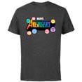 thumbnail image 1 of Marvel Pride Rainbow Avengers Logo Proud Heroes Stickers - Short Sleeve Cotton T-Shirt for Adults - Customized-Charcoal, 1 of 5