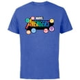 thumbnail image 1 of Marvel Pride Rainbow Avengers Logo Proud Heroes Stickers - Short Sleeve Cotton T-Shirt for Adults - Customized-Royal Heather, 1 of 5