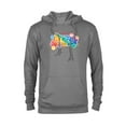 thumbnail image 1 of Marvel Pride Rainbow Avengers Pride Hero Icons & Doodles- Pullover Hoodie for Adults - Customized-Athletic Heather, 1 of 5