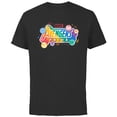 thumbnail image 1 of Marvel Pride Rainbow Avengers Pride Hero Icons & Doodles- Short Sleeve Cotton T-Shirt for Adults - Customized-Black, 1 of 5