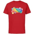 thumbnail image 1 of Marvel Pride Rainbow Avengers Pride Hero Icons & Doodles- Short Sleeve Cotton T-Shirt for Adults - Customized-Red, 1 of 5