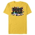 thumbnail image 1 of Marvel Pride Rainbow Flags Proud Heroes Stickers Est. ‘39 - Short Sleeve Blended T-Shirt for Adults - Customized-Yellow, 1 of 5