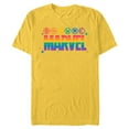 thumbnail image 1 of Marvel Pride Rainbow Logo Proud Heroes Symbols - Short Sleeve Blended T-Shirt for Adults - Customized-Yellow, 1 of 5