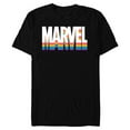 thumbnail image 1 of Marvel Pride Rainbow Marvel Logo Super Hero Pride- Short Sleeve Blended T-Shirt for Adults - Customized-Black, 1 of 5