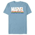 thumbnail image 1 of Marvel Pride Rainbow Marvel Logo Super Hero Pride- Short Sleeve Blended T-Shirt for Adults - Customized-Ocean Blue, 1 of 5