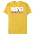 thumbnail image 1 of Marvel Pride Rainbow Marvel Logo Super Hero Pride- Short Sleeve Blended T-Shirt for Adults - Customized-Yellow, 1 of 5