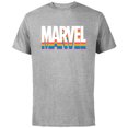 thumbnail image 1 of Marvel Pride Rainbow Marvel Logo Super Hero Pride- Short Sleeve Cotton T-Shirt for Adults - Customized-Athletic Heather, 1 of 5