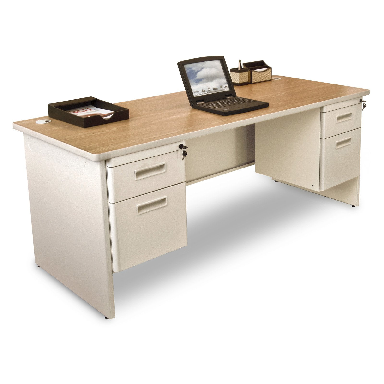 Marvel pronto double pedestal desk deals