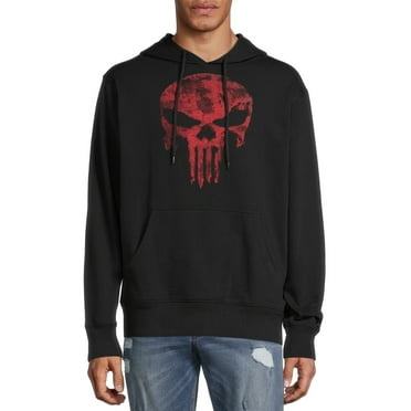 Marvel Punisher Men's & Big Men's Seeing Red Hoodie Sweatshirt, Sizes S-3XL