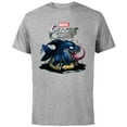 thumbnail image 1 of Marvel Puzzle Quest Jeff Land Shark Jeffrey Symbiote Floatie - Short Sleeve Cotton T-Shirt for Adults - Customized-Athletic Heather, 1 of 5