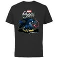 thumbnail image 1 of Marvel Puzzle Quest Jeff Land Shark Jeffrey Symbiote Floatie - Short Sleeve Cotton T-Shirt for Adults - Customized-Black, 1 of 5