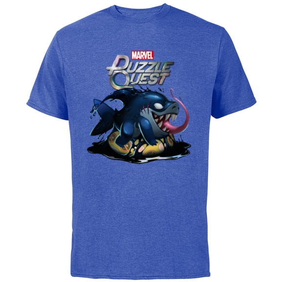 Marvel Puzzle Quest Jeff Land Shark Jeffrey Symbiote Floatie - Short Sleeve Cotton T-Shirt for Adults - Customized-Royal Heather
