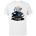 thumbnail image 1 of Marvel Puzzle Quest Jeff Land Shark Jeffrey Symbiote Floatie - Short Sleeve Cotton T-Shirt for Adults - Customized-White, 1 of 5