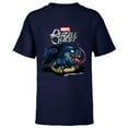 thumbnail image 1 of Marvel Puzzle Quest Jeff Land Shark Jeffrey Symbiote Floatie - Short Sleeve T-Shirt for Kids - Customized-Navy, 1 of 5