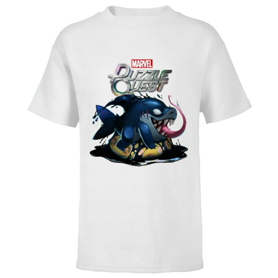 Marvel Puzzle Quest Jeff Land Shark Jeffrey Symbiote Floatie - Short Sleeve T-Shirt for Kids - Customized-White