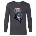 thumbnail image 1 of Marvel Puzzle Quest Jeff the Land Shark Jeffrey Symbiote - Long Sleeve T-Shirt for Men - Customized-Charcoal Heather, 1 of 5
